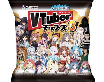 HOLOLIVE vtuber chips v.3  + card VOMS , watame ,towa , pikamee , tomoshika