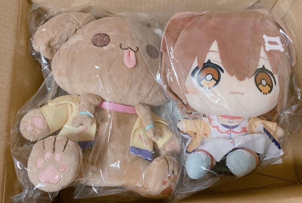 Hololive Inugami Korone 4th Anniversary Furball & Korone Plush 