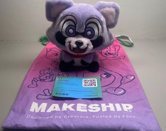 Makeship Rambley the Raccoon Plush Indigo Park