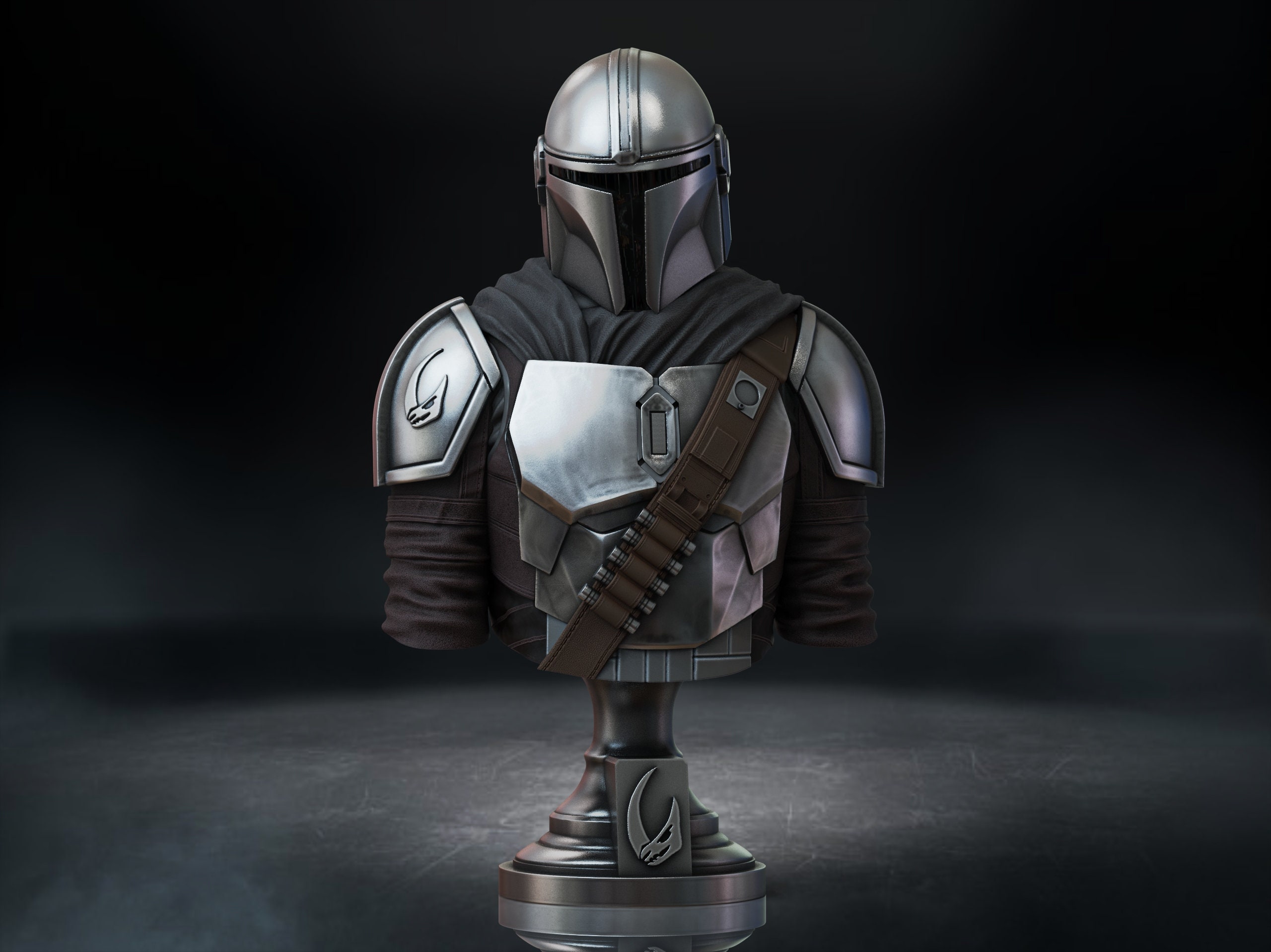 アメコミ The Mandalorian Bust Up Statue Last ver. Star Wars The Mandalorian 7 Inch Bust Statue Exclusive