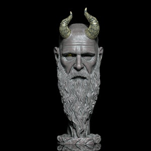 Mimir God of War 3D Printed Bust- Resin-Fotis Mint-12K Ultra High Quality Model