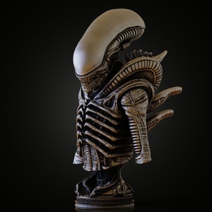 Xenomorph Alien 3D Printed Bust-Resin-Fotis Mint-12K Ultra High Quality Model