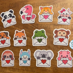 Happy mail, sticker flakes, envelopes, animals, penpal gift, happy mail stickers, envelope stickers,  snail mail, snail mail stickers