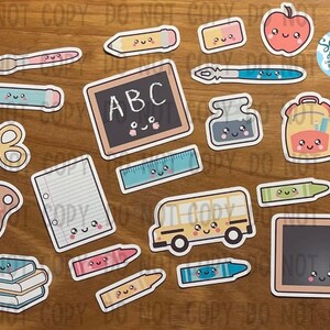 Kawaii Back to school sticker flakes