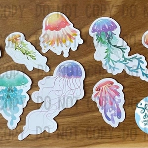 Jellyfish sticker flakes