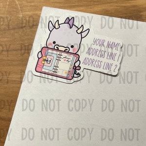 Purple planning dragon  address labels