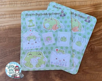 Froggo happy mail sticker sheet #2