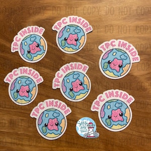 Kawaii world TPC stickers, traveling postcard stickers, gifts for your sticker bff, penpal gift, envelope decorations, Kawaii sticker flakes