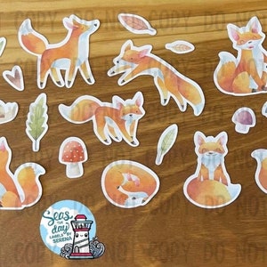 Foxy friend sticker flakes