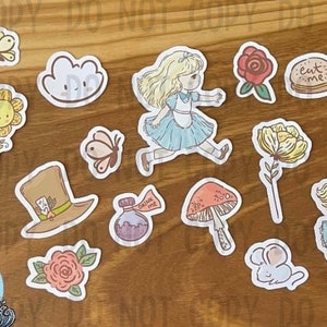 Wonderland sticker flakes