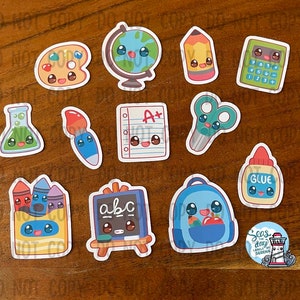 Kawaii back to school sticker flakes