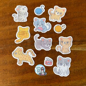 Stickers, cat, kitten, penpal, sticker collector, animal, pet, meow, cat lover, penpal, snail mail, sticker collection, rescue animals