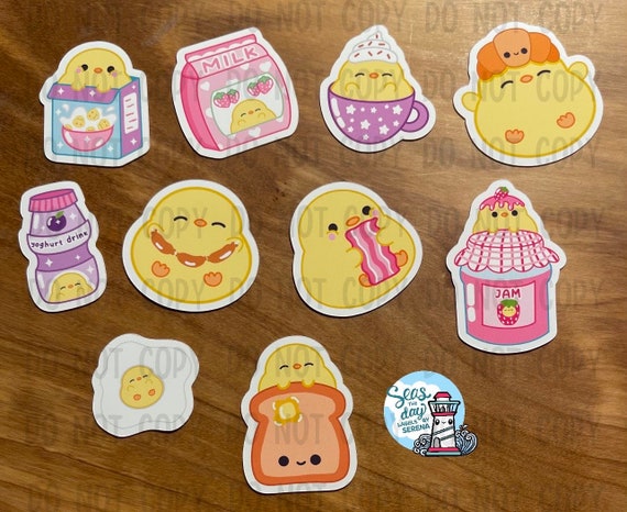 Yellow Chick Sticker Set Yellow Chick Sticker Set