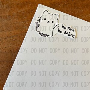 Ghost cat custom address labels