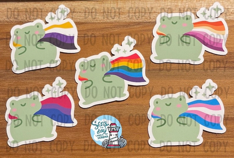Pride, Pride Flag, Frog, Love is Love, Sticker Flakes, Lesbian, Non ...