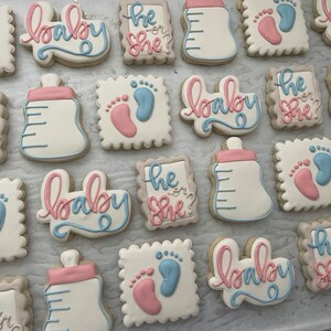 Boho Gender Reveal Cookies, Gender Reveal Party, Gender Cookies, Baby Shower Cookies, Baby Cookies, It’s a Boy, it’s a Girl