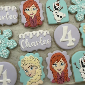 In the unknown cookies, Elsa, Anna, Olaf