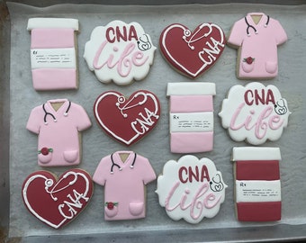 CNA cookies, CNA graduation, Certified Nursing Assistant, Nursing cookies, Nursing Graduation, CNA life