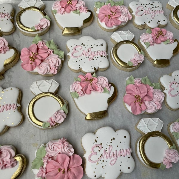 Bridal Shower Cookie Etsy