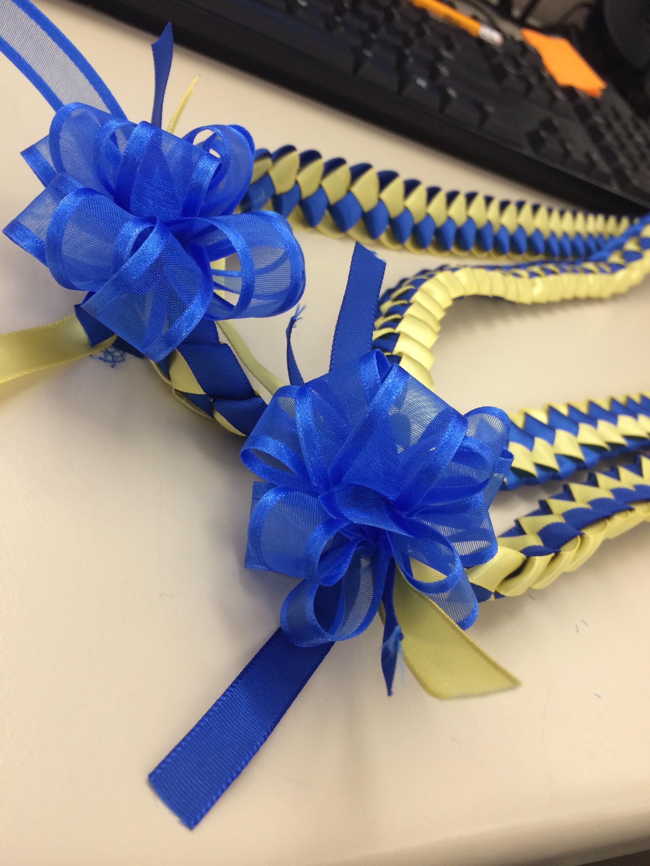 Shell Lei With Ribbon Ribbon Lei - Etsy