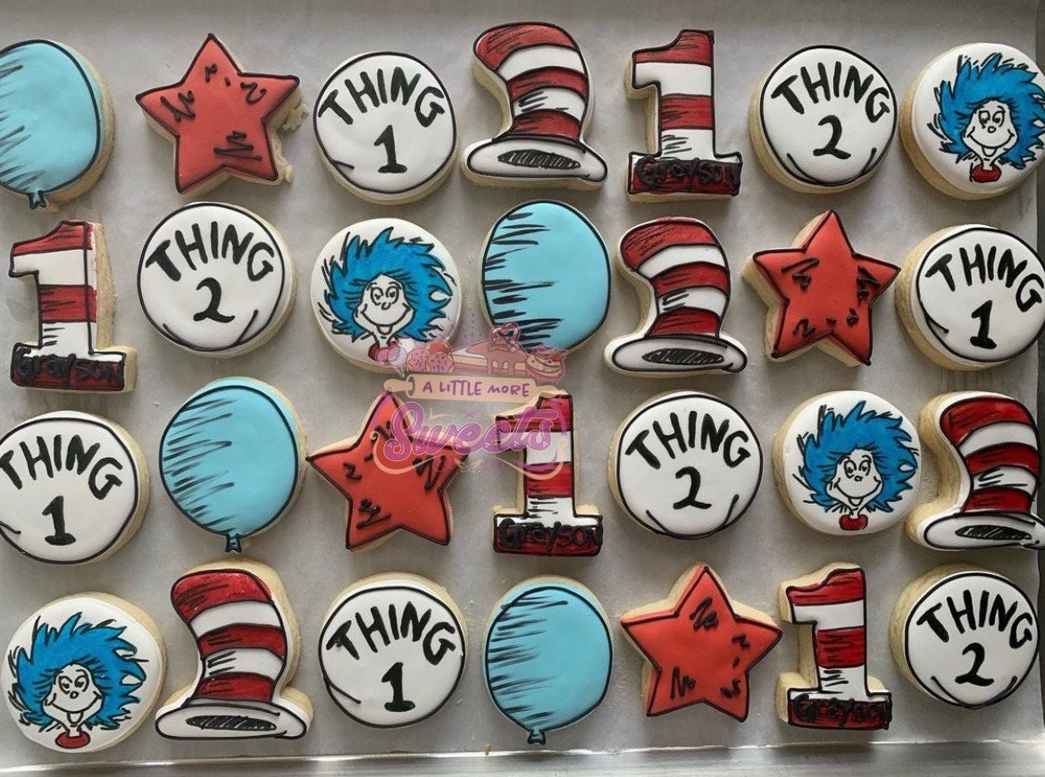 Thing 1 \u0026 Thing 2 Cookies, Thing Cookies, Thing 1 Thing 2 Cookies, - Etsy, image size:1170x870