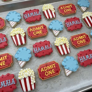 Carnival Birthday Cookies, Mini Carnival Birthday Cookies, Carnival Birthday Cookies
