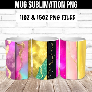 Sublimation Mug Wrap, Colorful Mug Png, Mug Wrap, 15oz Mug Wrap, Coffee Mug Wrap, 11 oz Mug Wrap, Watercolor Mug Wrap, Mug Sublimation Png