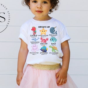 God Says I Am, Scripture Png, Kids Shirt Png, Christian Png, Tshirt Png, Sublimation Png, Christian Shirt Png, Gift For Kids, Sunday School