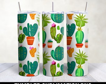 Pflanzen Tumbler Png, Kaktus Tumbler Wrap, Sukkulenten Tumbler, Skinny Tumbler Wrap, 20 oz Skinny Tumbler, Kaktus Sublimation Kaktus Cup Png