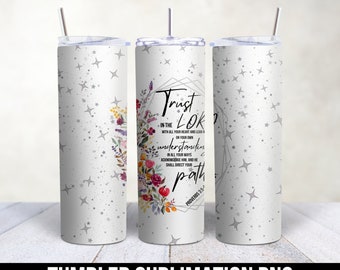 Christian Tumbler Png, Skinny Tumbler Wrap, Sublimation Designs, Christian Cups Wrap, Sublimation Tumbler Png, Floral Tumbler Wrap