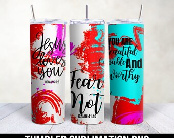 Christian Tumbler Wrap, Sublimation Designs, 20 oz Skinny Tumbler Png, Tumbler Wrap Png Christian, Tumbler Wrap Png, Motivationsbecher