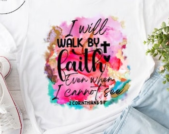 Walk By Faith, Christian Png, Faith Png, Cross Png, Bible Verse Png, Christian Gift, Verse Png, Religious Png, Bible Verse Png, Mug Png