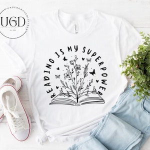 Book Svg, Coffee Mug Svg, Reading Svg, Book Lover Shirt, Book Flowers Svg, Reading Is My Superpower SVG, Book Lover Svg, Bookish Svg