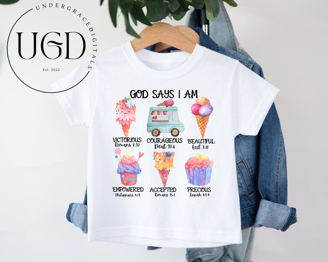 Bible Png, Ice Cream Png, God Says I Am, Scripture Png, Ice Cream Gift