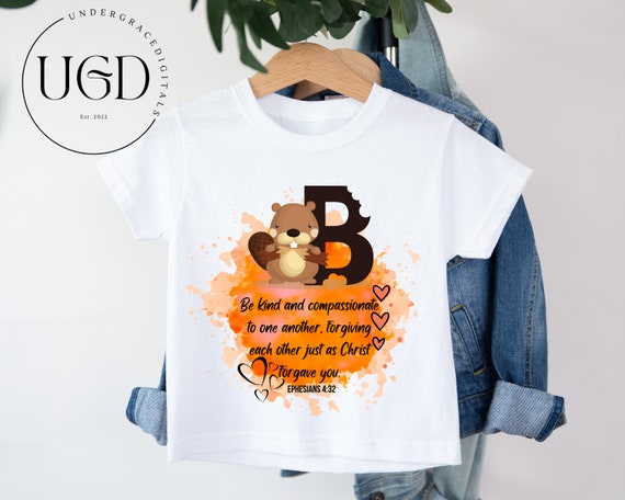 Faith-Based Graphic, Bible Verse Png, Children's Bible T Shirt Png, Christian Kids, Watercolor Animal Png For Shirts, Religious Png Design