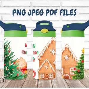 Sippy Cup Png, Christmas Tumbler Wrap, Sippy Cup Wrap, Sublimation Png, Gifts For Kids, Gifts For Christmas, Png For Sublimation