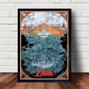 Poster su tela del gioco The Legend of Zelda Breath of the Wild, dipinti, poster da appendere, decorazioni per la casa, arte murale