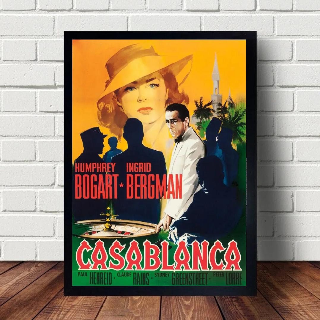 Casablanca Poster canvas Paintings Poster Hanging Home Decor Wall Art