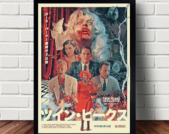Twin Peaks Fire Walk With Me Movie Poster canvas Paintings Poster Hanging Home Decor Wall Art