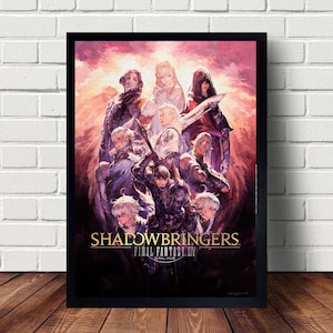 Final Fantasy XIV Shadowbringers Stormblood Endwalker Video Game Poster Canvas Paintings Poster Hanging Home Decor Wall Art