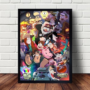 Gravity Falls Poster canvas Paintings Poster Hanging Home Decor Wall Art