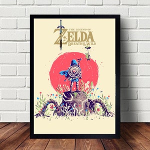 The Legend of Zelda Breath of the Wild Game poster canvas Paintings Poster Hanging Home Decor Wall Art