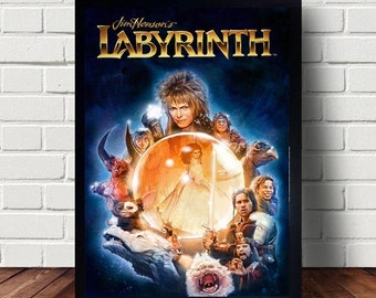 Labyrinth Poster canvas Paintings Poster Hanging Home Decor Wall Art