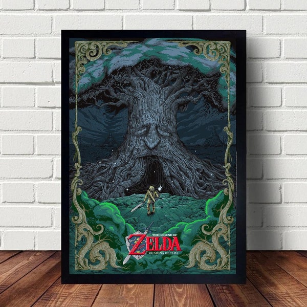 Legend of Zelda Ocarina of Time Game Poster canvas Paintings Poster Hanging Home Decor Wall Art