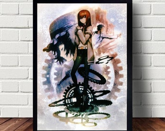 Steins Gate Poster canvas Paintings Poster Hanging Home Decor Wall Art