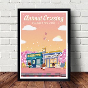 Animal Crossing Poster Leinwand Gemälde Poster Hängen Wohnkultur Wandkunst