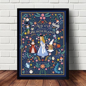 Alice In Wonderland Poster canvas Paintings Poster Hanging Home Decor Wall Art