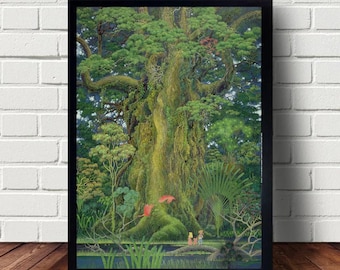 Mana Tree From Secret of Mana Art Poster canvas Paintings Poster Hanging Home Decor Wall Art