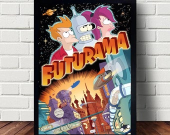 Futurama Poster canvas Paintings Poster Hanging Home Decor Wall Art