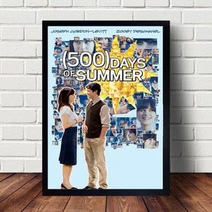 Buy 500 500 Days of Summer 500 Días Juntos Zooey Deschanel, Joseph  Gordon-levitt, 500 Days of Summer Poster Illustration Wall Art Print Online  in India 